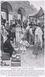 Scena di mercato romana, Londra, illustrazione da «Hutchinson