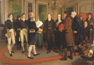 La firma del Trattato di Gand, Vigilia di Natale, 1814