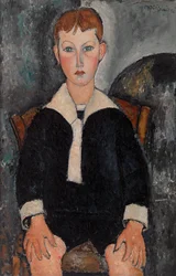 Ragazzo in abito da marinaio