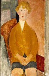 Ragazzo in pantaloni corti