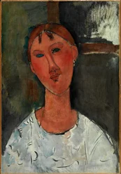 Ragazza in camicetta bianca, c.1915