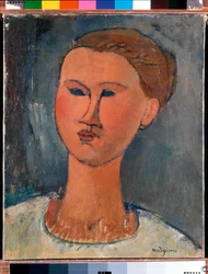 Testa di giovane donna