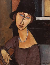 Jeanne Hébuterne con cappello, 1917