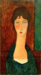 Giovane donna con capelli castani (Elvira)