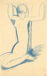 Cariatide blu inginocchiata (Anna Akhmatova)