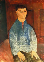 Moise Kisling seduto, 1916