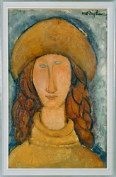 Ritratto di Jeanne Hebuterne (dipinto su tela)