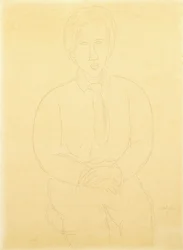 Ritratto di Soutine seduto, 1917