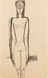 Nudo in piedi; Nu debout, c.1910-1911