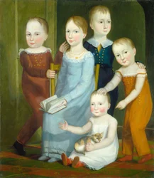 Cinque bambini della famiglia Budd