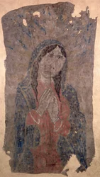 Pittura di una Madonna, indiano Pueblo