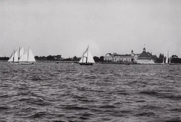 California: San Diego, Hotel Del Coronado sulla Baia di San Diego, uno dei luoghi di piacere più favoriti della California tutto l