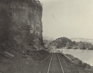 Castle Rock, New River (foto in b/n)