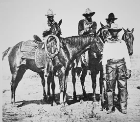 Cowboy neri a Bonham, Texas, c. 1890