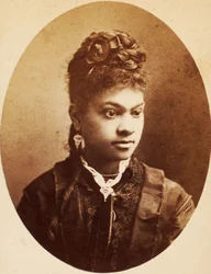 Carte de visite di giovane donna afroamericana, c.1870