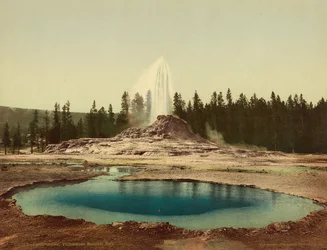 Castle Geyser, Parco nazionale di Yellowstone, 1898 circa