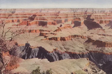 Grand Canyon, Arizona, vista da Yavapai Point (foto a colori)