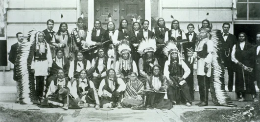 Delegazione indiana di capi sioux a Washington, D.C., per protestare contro la violazione del trattato di Fort Laramie del 1868