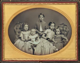 Ritratto di cinque bambini, c. 1850 (foto)