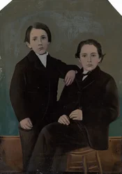 Ritratto di due ragazzi, c. 1870 (foto)