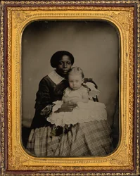 Ritratto di donna e bambino, 1860 ca. 1860 (foto)