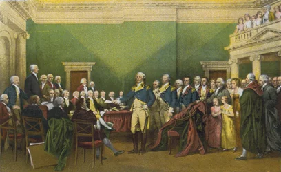 Dimissioni del generale Washington, Annapolis, 23 dicembre 1783 (foto a colori)