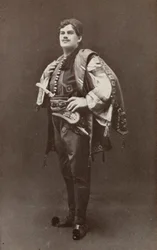Riccardo Martin, as Enzo, in "La Gioconda" (b/w photo)