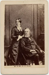 Rutherford Birchard Hayes (1822-93), 19º Presidente degli Stati Uniti, e Lucy Ware Webb Hayes (1831-89), sua moglie
