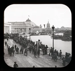 Esposizione Colombiana Mondiale: vista esterna, Chicago, 1893