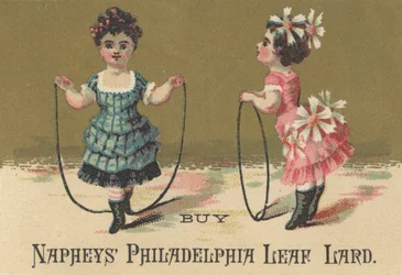 Pubblicità per il lardo a foglia di Filadelfia di Napheys, c.1880