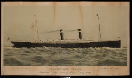 American Line St Louis e St Paul Red Star Line International Navigation Company