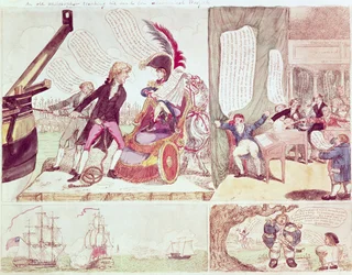 Un vecchio filosofo che insegna al suo figlio pazzo progetti economici, c.1807