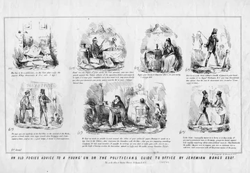 Il consiglio di un vecchio barbogio a un giovanotto, ovvero la guida del politico alla carica, di Jeremiah Banks Esq., pubblicato da T. W. Strong, New York, 1852 circa
