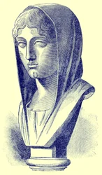 Aspasia, illustrazione da History of Greece di Victor Duruy, pubblicato nel 1890