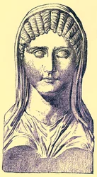 Aspasia, illustrazione da History of Greece di Victor Duruy, pubblicato nel 1890