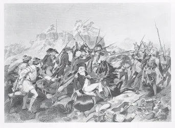 Battaglia di Saratoga - Il generale Arnold ferito nell
