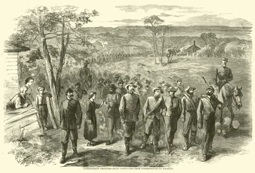 Prigionieri confederati condotti da Jonesborough ad Atlanta, settembre 1864