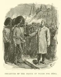 Partenza del Principe di Galles per l