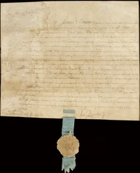 Proclamazione engrossata che concede la libertà della città a John Jay