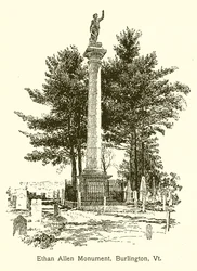 Monumento di Ethan Allen, Burlington, Vt