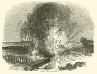 Esplosione del forte sul fronte di McPherson, giugno 1863