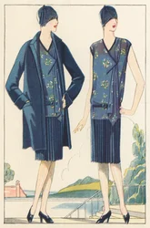 Flapper in abiti e cappotti