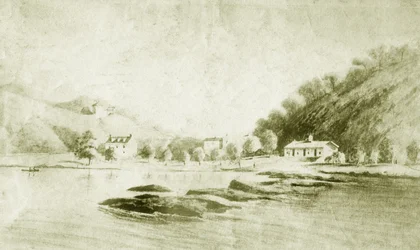 Fort St Davis e le rapide di Schuylkill, c.1912