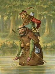 Frate Tuck porta Robin Hood sull