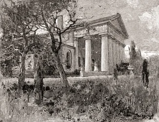 La casa del generale Robert E. Lee, Arlington, Virginia, nel XIX secolo, da 