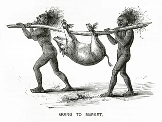 Andare al mercato, illustrazione da Appletons Journal, 4 maggio 1872