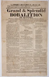 Grande e Splendida Bobalition della Schiavitù, 1822