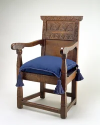 Grande sedia, Essex County, Massachusetts, 1640-85