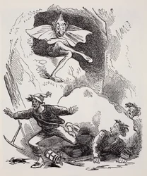 Coboldi, da Guida mondiale a gnomi, fate, elfi e altri piccoli esseri di Thomas Keightley (1789-1872), pubblicata nel 1880
