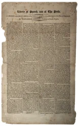 Libertà di parola e di stampa, gennaio 1799